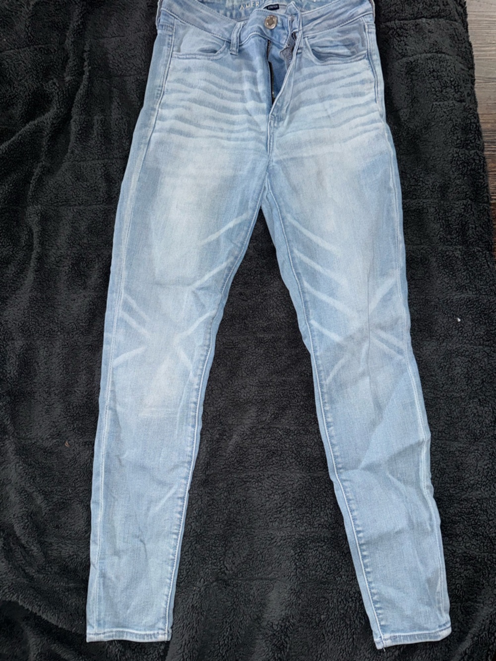 American Eagle Outfitters Light Blue Stretch Skinny Jeans